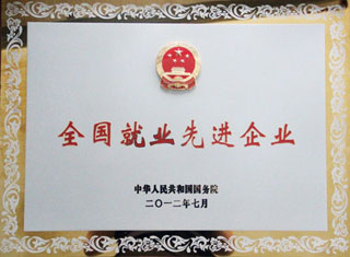 全國就(jiu)業先進(jin)企業